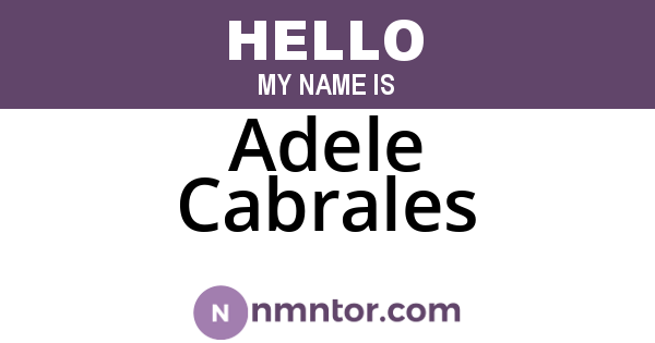 Adele Cabrales