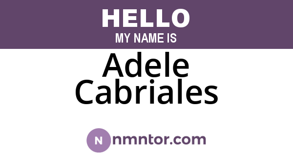 Adele Cabriales