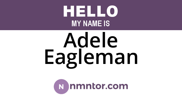 Adele Eagleman