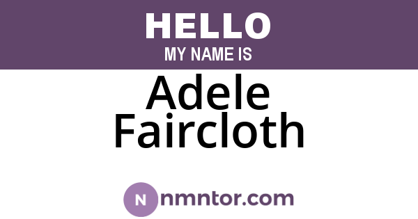 Adele Faircloth