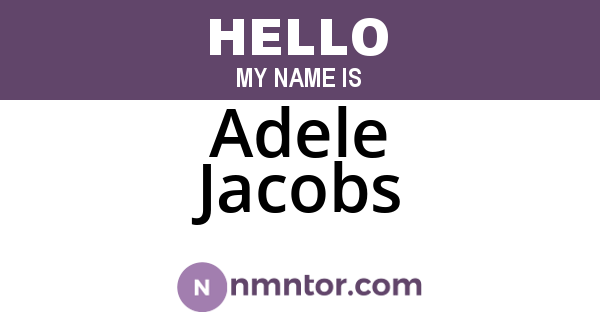 Adele Jacobs