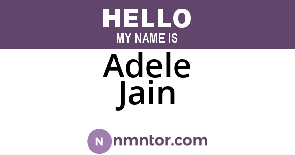 Adele Jain