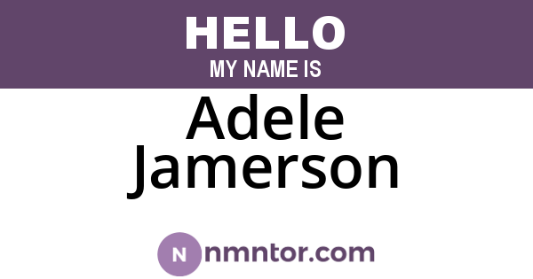 Adele Jamerson