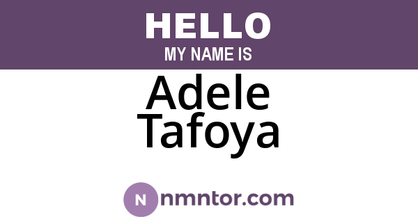 Adele Tafoya