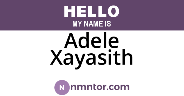 Adele Xayasith