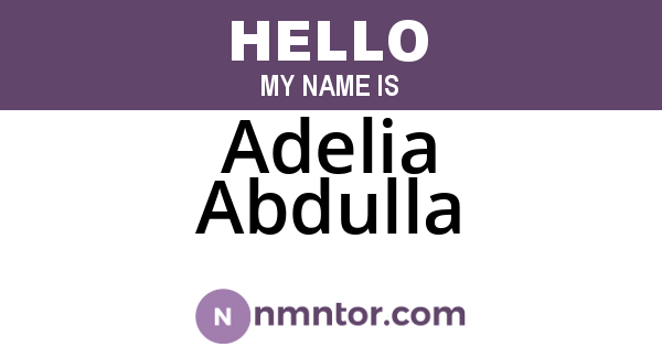 Adelia Abdulla