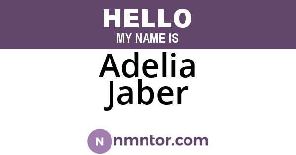 Adelia Jaber