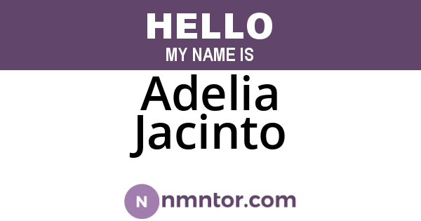Adelia Jacinto