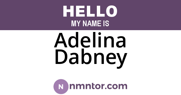 Adelina Dabney