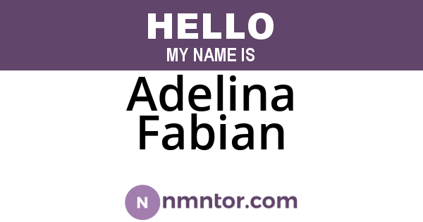 Adelina Fabian