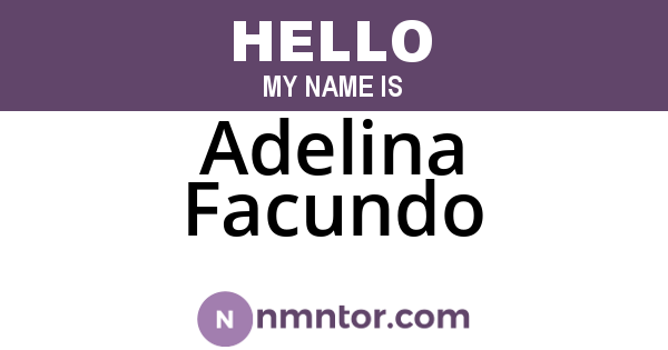 Adelina Facundo