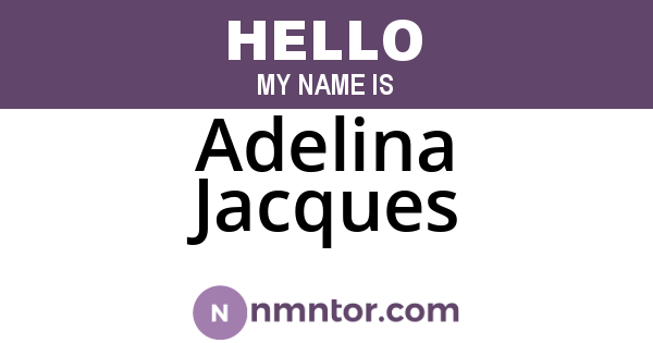Adelina Jacques
