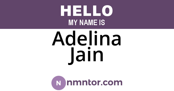 Adelina Jain