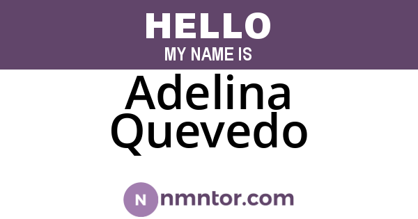 Adelina Quevedo