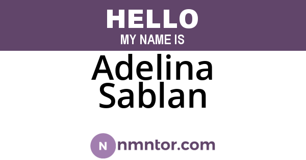 Adelina Sablan
