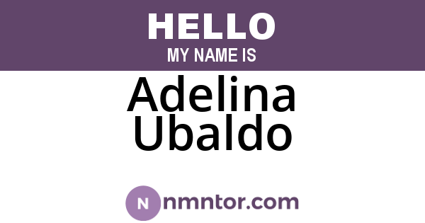 Adelina Ubaldo