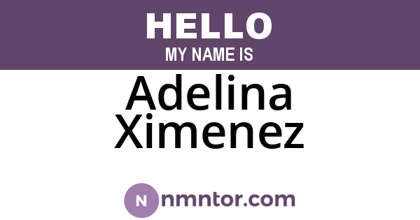 Adelina Ximenez