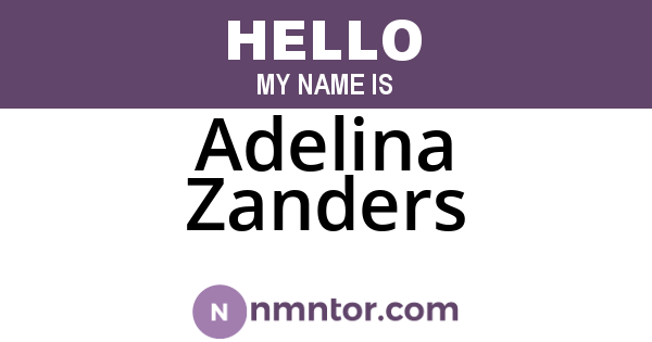 Adelina Zanders