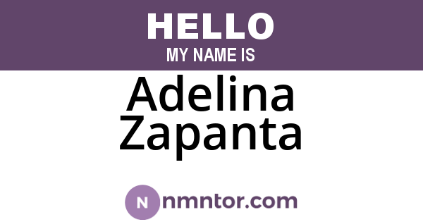 Adelina Zapanta