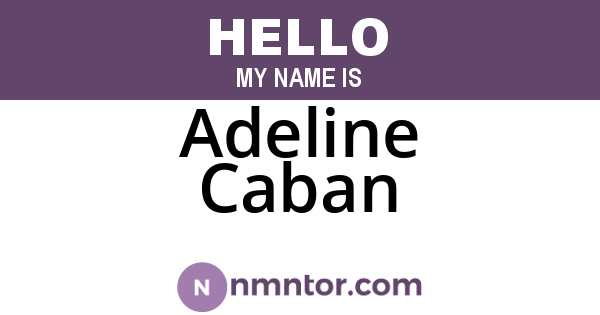 Adeline Caban