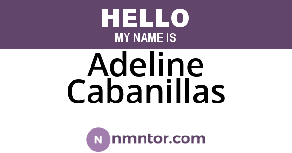 Adeline Cabanillas