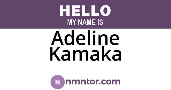 Adeline Kamaka