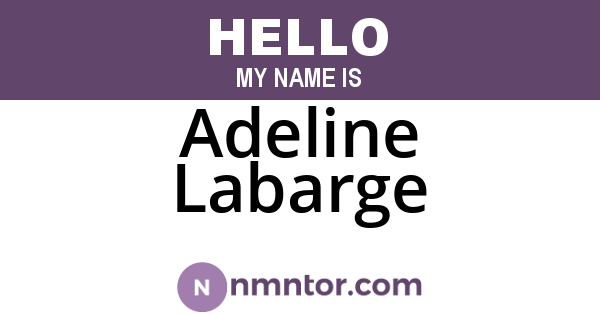 Adeline Labarge