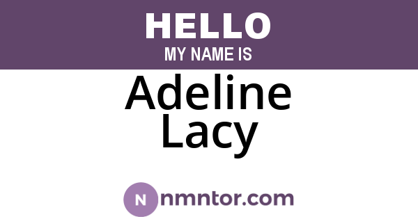 Adeline Lacy