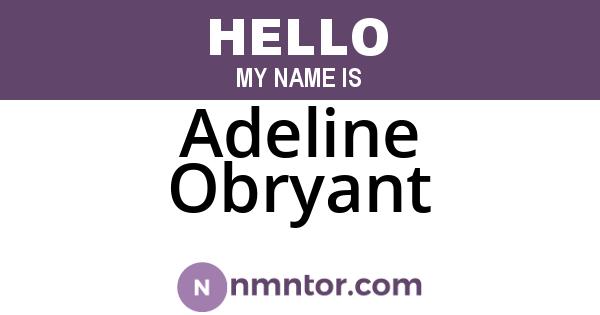 Adeline Obryant