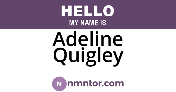 Adeline Quigley