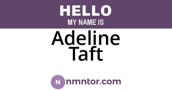 Adeline Taft