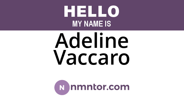 Adeline Vaccaro