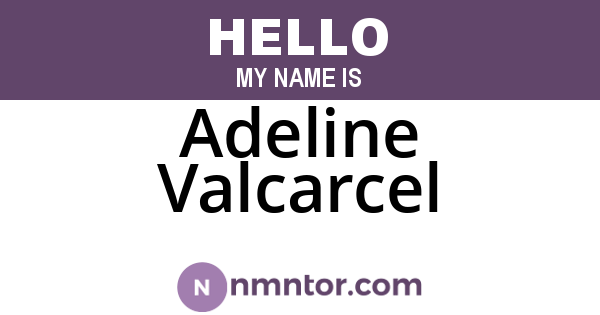 Adeline Valcarcel