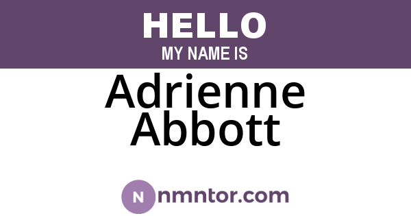 Adrienne Abbott