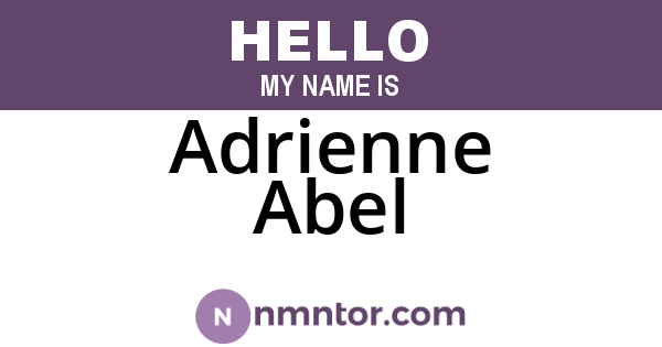 Adrienne Abel
