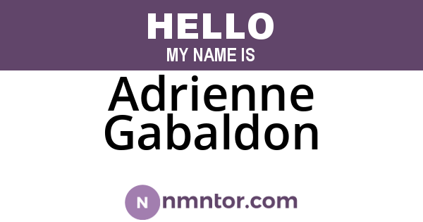 Adrienne Gabaldon