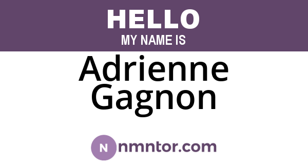 Adrienne Gagnon