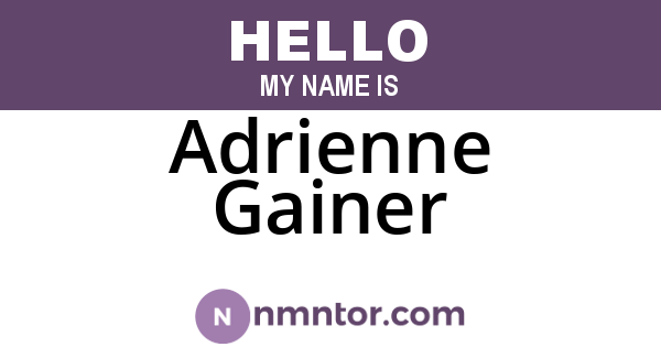 Adrienne Gainer