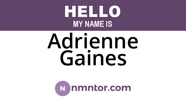 Adrienne Gaines