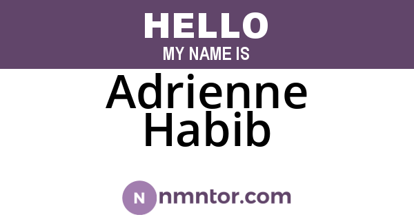 Adrienne Habib