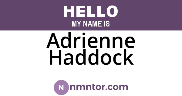 Adrienne Haddock
