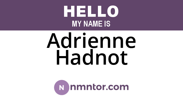 Adrienne Hadnot
