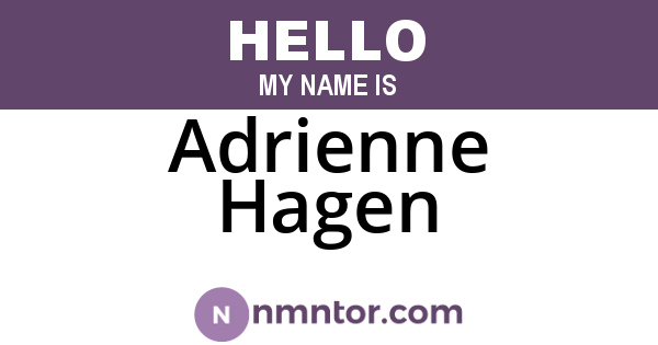 Adrienne Hagen