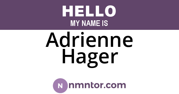 Adrienne Hager