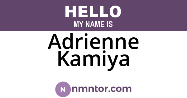 Adrienne Kamiya
