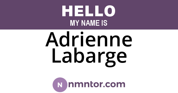 Adrienne Labarge