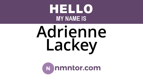 Adrienne Lackey