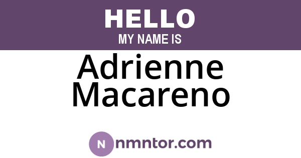 Adrienne Macareno