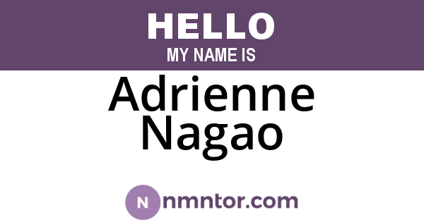 Adrienne Nagao