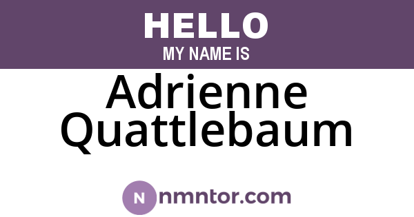 Adrienne Quattlebaum